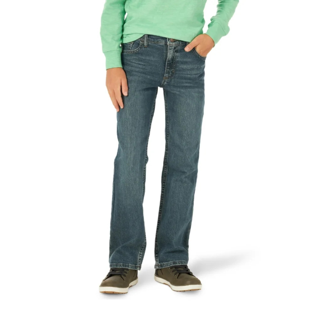 Wrangler Boys Boot Jeans Regular Seat and thigh Adjust to fit waist NWT